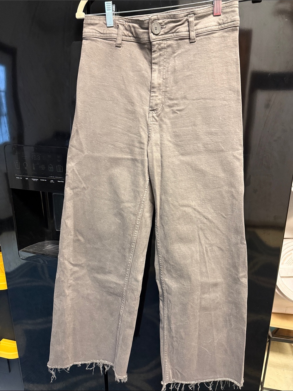 ZARA Women’s Gray Wide- Leg Jeans